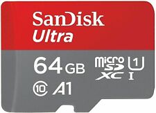 SanDisk 64GB Ultra 100MB/s Class 10 Micro SD SDHC SDXC Memory Card & Adapter  UK