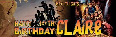 2 No. Banderas personales de cumpleaños de los Goonies Foto 1 de 3