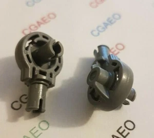 2 x Lego 47455 Rotation Joint Ball Loop with Two Perpendicular DarkBluishGray - Imagen 1 de 1