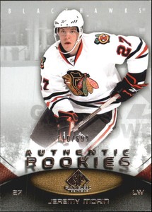 2010-11 SP Game Used Chicago Blackhawks Hockey Card #133 Jeremy Morin Rookie