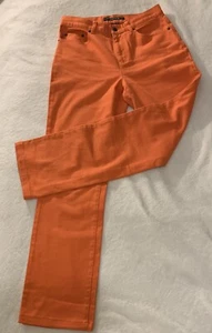 Ralph Lauren Jeans Co  Hot Orange Stretch Jeans Size 4 Made In Hong Kong - Picture 1 of 10