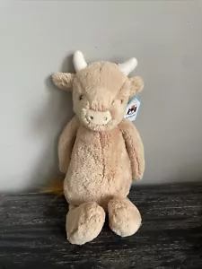 Brand New Tagged Rare Retired Collectable Jellycat Medium Bashful Cow Soft Plush - Picture 1 of 6