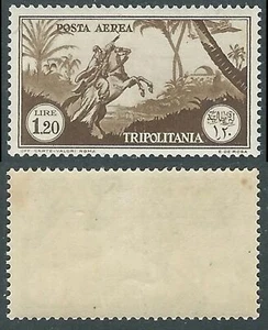 1931-32 TRIPOLITANIA POSTA AEREA SOGGETTI AFRICANI 1,20 LIRE MH * - RA29-3 - Imagen 1 de 1