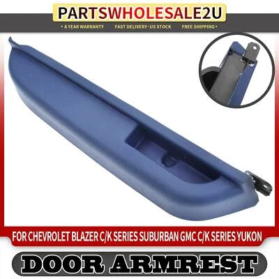 Front Left Door Armrest for Chevrolet GMC C1500 C2500 K1500 K2500 Suburban Blue - Image 1 of 4