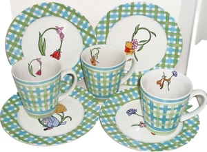 Disney Winnie the Pooh Platos de Postre Eeyore Tigger Piglet Tazas de Café Lote de 7 - Imagen 1 de 6