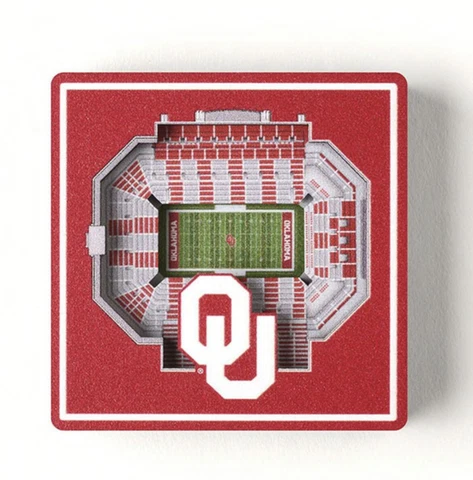 OU Oklahoma Sooners 3D Stadium View Magnet By You The Fan Cover