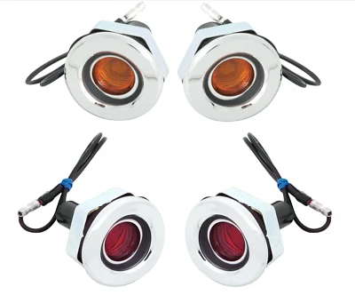 OER Front and Rear Side Marker Light Set For 1968 Dodge Dart and Charger - Image 1 of 3