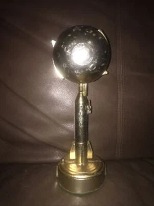 DURO DESTINATION MOON CHROME METAL MECHANICAL BANK 1959 SPACE AGE ROCKET WORKS! - Picture 1 of 11
