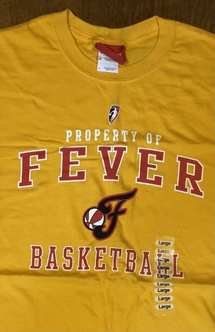 Indiana Fever WNBA Yellow T-Shirt New Size L FREE SHIPPING Cover