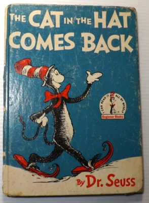 The Cat in The Hat Comes Back ~ Dr. Seuss 1958 Childrens First Edition BCE Kids — 第 1/4 张图片