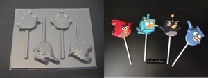 ANGRY BIRDS SPACE Chocolate Lollipop Sucker Jabón Caramelo Molde  - Imagen 1 de 1