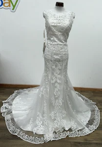 MoriLee By Madeline Gardner Wedding Dress Style 5262 Two Piece Size 10 - Picture 1 of 24
