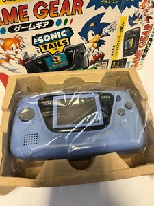 CONSOLE SEGA GAME GEAR SONIC TAILS HGG-3210 BLUE EDITION NTSC-J REGION FREE - Picture 1 of 21