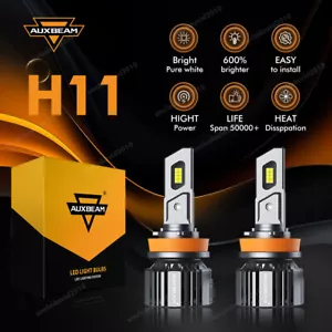 Kit de faros LED AUXBEAM Canbus H11 bombillas de haz bajo súper brillantes 6500K 25000LM - Imagen 1 de 12