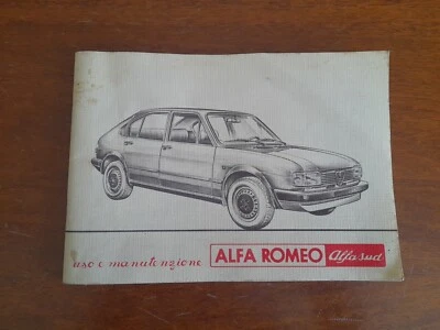 LB) Alfa Romeo libretto uso manutenzione ALFA SUD (9/1980)  - Immagine 1 di 4