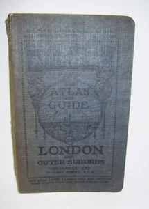 Antique Book Authentic Atlas and Guide London and Outer Suburbs with Maps - Picture 1 of 3