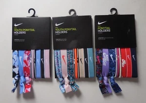 Nike Mixed Ponytail Holder Assorted 9 Pk YOUTH Multicolor Set of 3 Lots #6 - Picture 1 of 2
