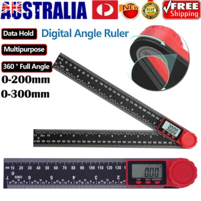 200/300mm Digital Angle Finder Meter Protractor Goniometer Ruler 0-360° Measure - image 1 of 4