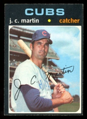 1971 TOPPS OPC O PEE CHEE MLB BASEBALL #704 J. C. MARTIN NM CHICAGO CUBS card - Image 1 of 2