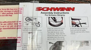 Schwinn Stingray Bedienungsanleitung Set Plastiktüte - Bild 1 von 3