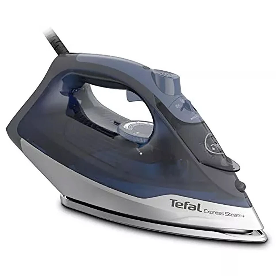 Tefal Steam Iron, Express Steam, 2600 watts, Blue and Grey, FV2882, 0.27L - Image 1 of 1