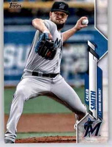 2020 Topps Series 1 Caleb Smith Base Card MLB PWE Set Break Marlins #122 - Picture 1 of 2