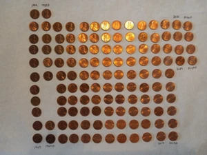 Lincoln Memorial Cents Complete circulated set of P and D mint 1964-2023 88 coin - Picture 1 of 1