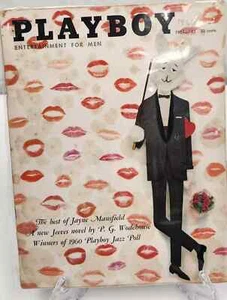 February 1960 Playboy Magazine w Centerfold. Jayne Mansfield Pictorial - Picture 1 of 1