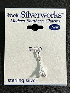 Belk Silverworks 925 Sterling Silber Eiffelturm Paris Charm 3D Schmuck - NEU - Bild 1 von 8