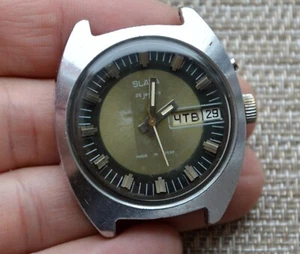 Watch USSR Slava 26 jewels Mechanical Soviet Wristwatch Russian Rare Vintage - Picture 1 of 5