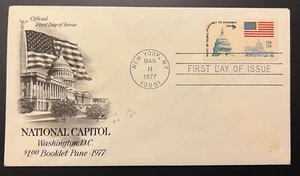 NATIONAL CAPITOL $1 BOOKLET PN MAR 11 1977 NEW YORK NY FIRST DAY COVER (FDC) BX2 - Picture 1 of 1