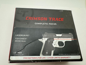 CRIMSON TRACE LG-409 LASERGRIPS RED LASER SIGHT - KIMBER MICRO 9 9mm laser grips