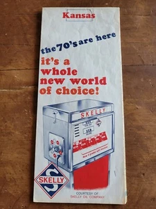 Skelly Oil Company Kansas 1970's Scenic Road Map Brochure - Picture 1 of 4
