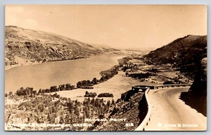 A560 Rowena Point Highway Old Oregon Columbia River Highway Vtg RPPC Postcard - Picture 1 of 2