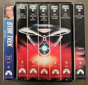 Star Trek Movies VHS Box Set 1 2 3 4 5 6 Sealed New Unused + Space Seed - Picture 1 of 5