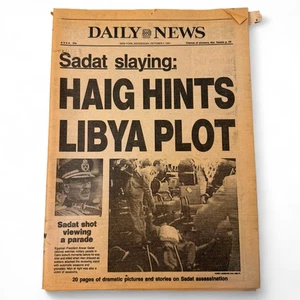 Daily News 7.10.1981: „Sadat-Tötung: Haig deutet Libyen-Komplott an“ - Bild 1 von 8