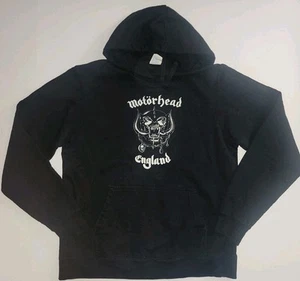 Felpa con cappuccio Motorhead England vintage M fascia in metallo nera - Foto 1 di 7