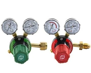 SÜA Oxygen and Acetylene Regulators Combo - V350 Series - Picture 1 of 8