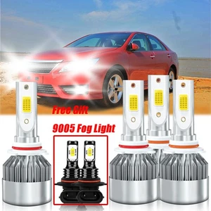 For Toyota Camry 2002-2006 LED Headlight Hi/Lo Beam Fog Light Combo Bulbs 6000K - Picture 1 of 11