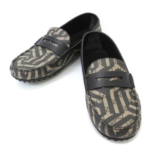 Scarpe eleganti mocassini Gucci donna modello GG tela UK 7 5 nero 0104223K Authen