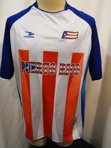 Vintage Puerto Rico Soccer Futbol Jersey by Drako - Men's S/M - NICE - Picture 1 of 8