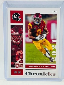 Selecciones del draft de Panini Chronicles 2021 Amon-Ra St. Brown RC #24 - Imagen 1 de 2