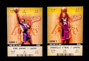 02/03 Fleer authentix Kobe Bryant, Shaquille O'Neal #17 & 84 - Bild 1 von 4
