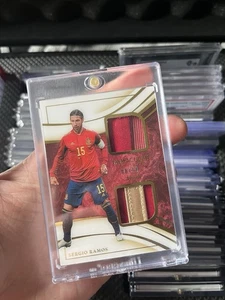 2020 Panini Immaculate Sergio Ramos Dual Patch 08/50 (1/1 , Player Worn) - Picture 1 of 2