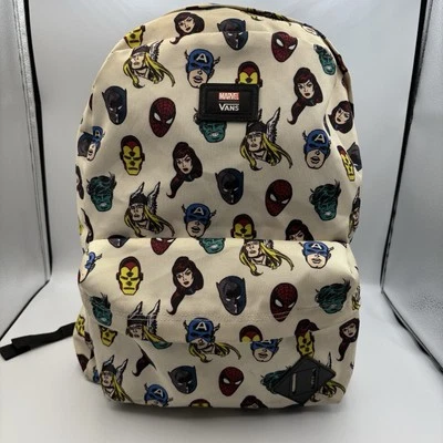 Marvel x VANS Old Skool II Backpack Avengers Heads Super Hero Rucksack Bag - Image 1 of 4