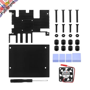 Housing Case+Cooling Fan Active Passive Radiator/Heatsink For Orange Pi 5 Plus - Picture 1 of 12