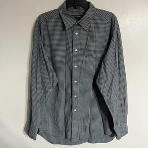 Banana Republic uomo manica lunga abbottonata verde scuro e bianco sporco taglia XL - Foto 1 di 11