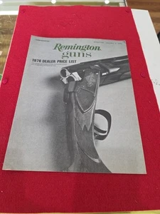 Lista de precios de distribuidor de armas de fuego Remington 1976 de colección catálogo de armas - Imagen 1 de 2