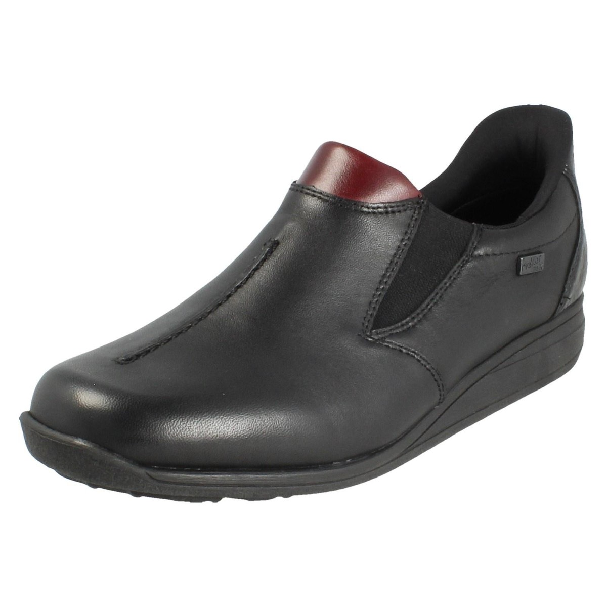 Mocassin Rieker Femme - Confortable - Semelle Legère - Largeur H - Bleu