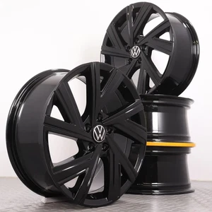 Llantas de aluminio 18 pulgadas VW Golf 8 VIII CD llantas originales negras Bergamo 5H0601025AE - Imagen 1 de 4